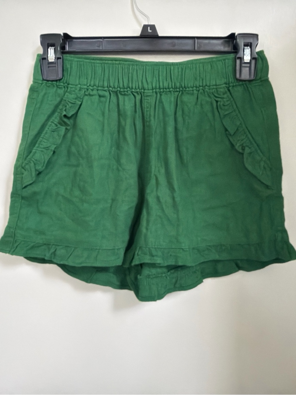 J. Crew Green Ruffle Pocket Girls' Shorts